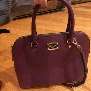 Like new large Plum Michael Kors bag